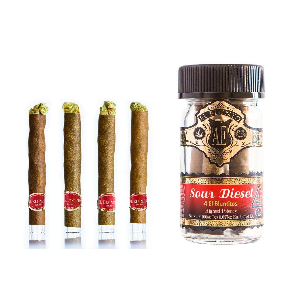 Sour Diesel [4 X .75g] | El Blunto | El Bluntito 4-Pack [mini blunt] - Jane