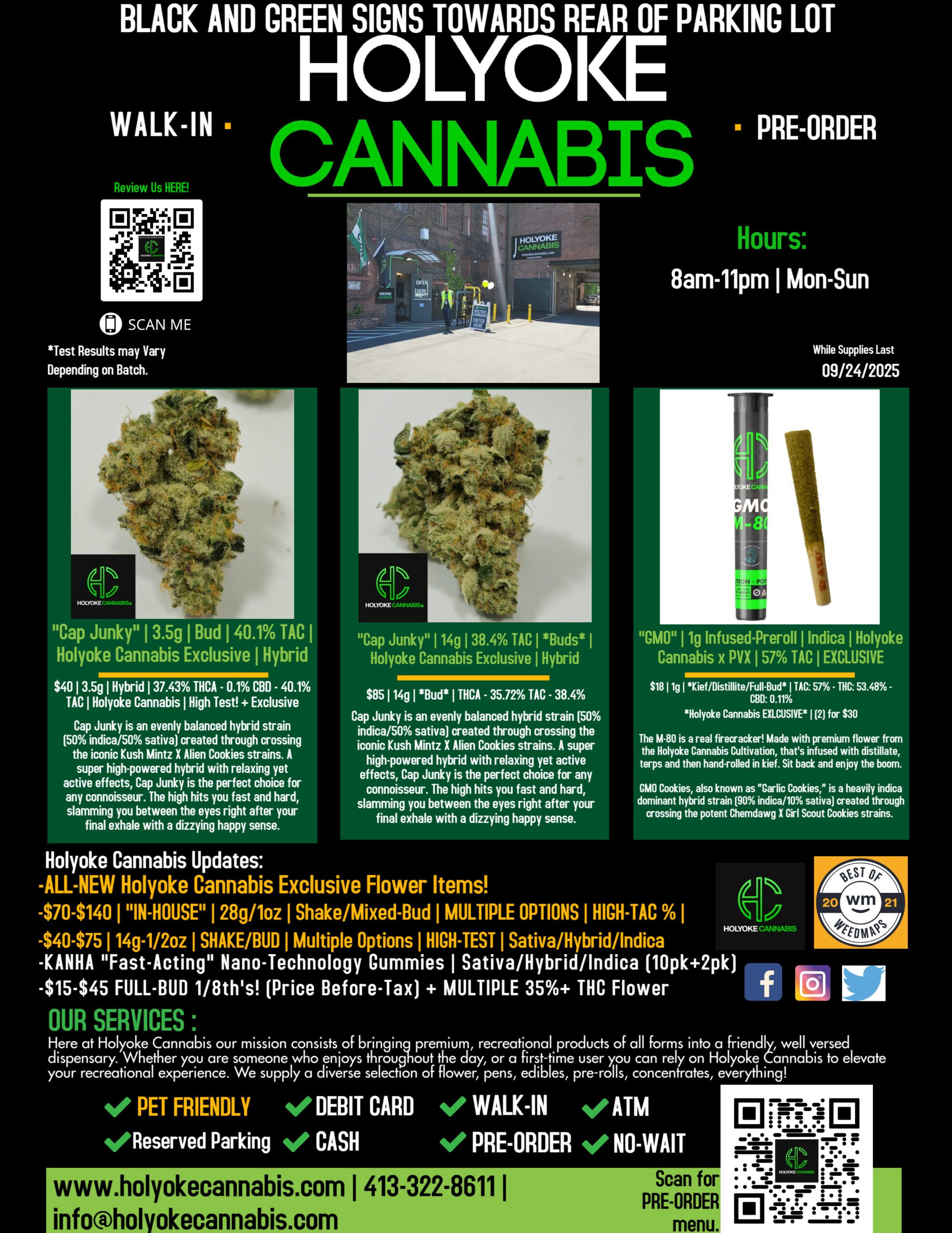 Holyoke Cannabis Exclusive features