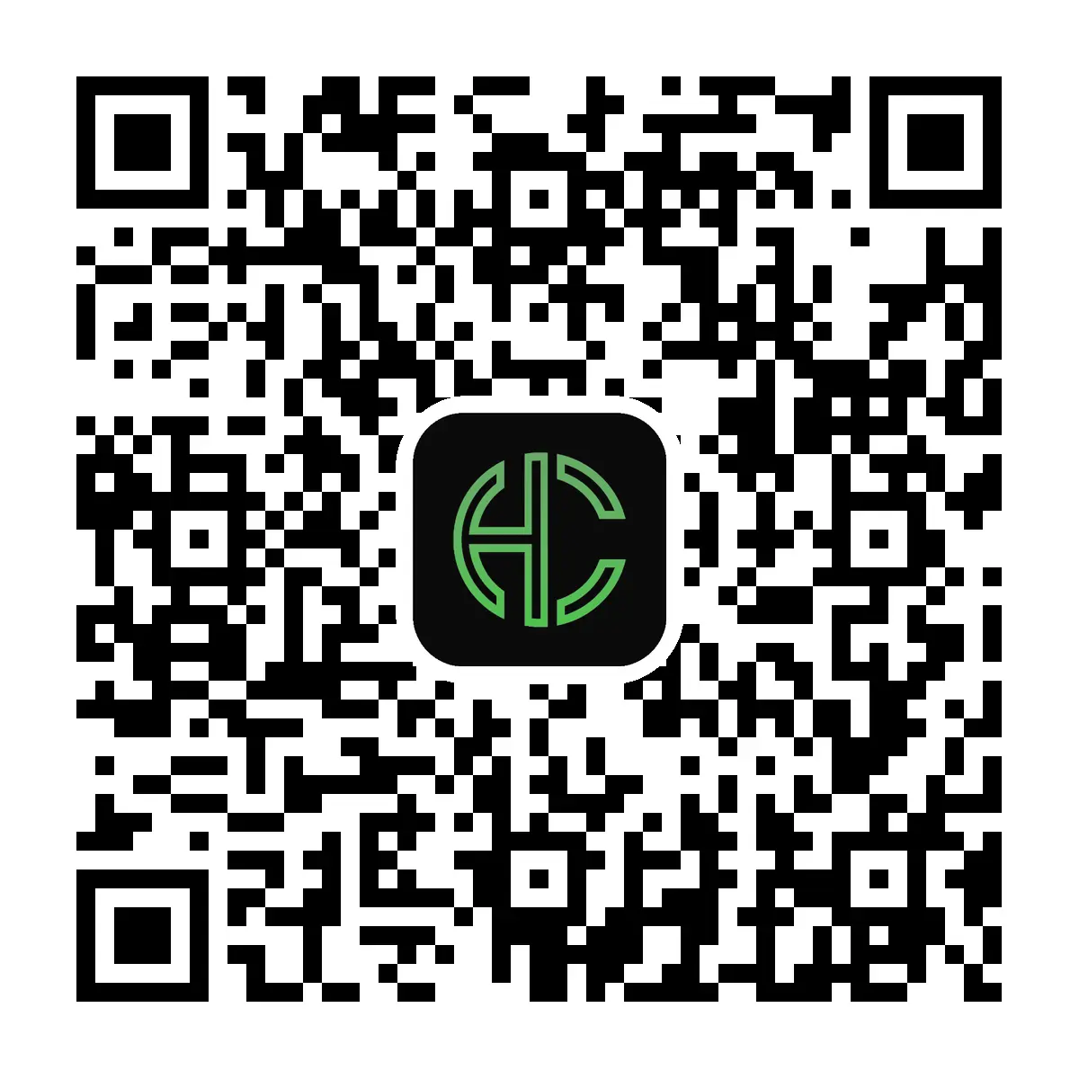 QR code to download the HC Dispensary app for iPhone on the App Store