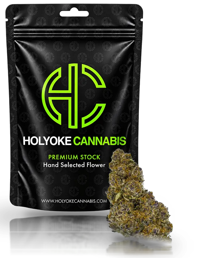 Holyoke Cannabis pouch with Super Boof flower